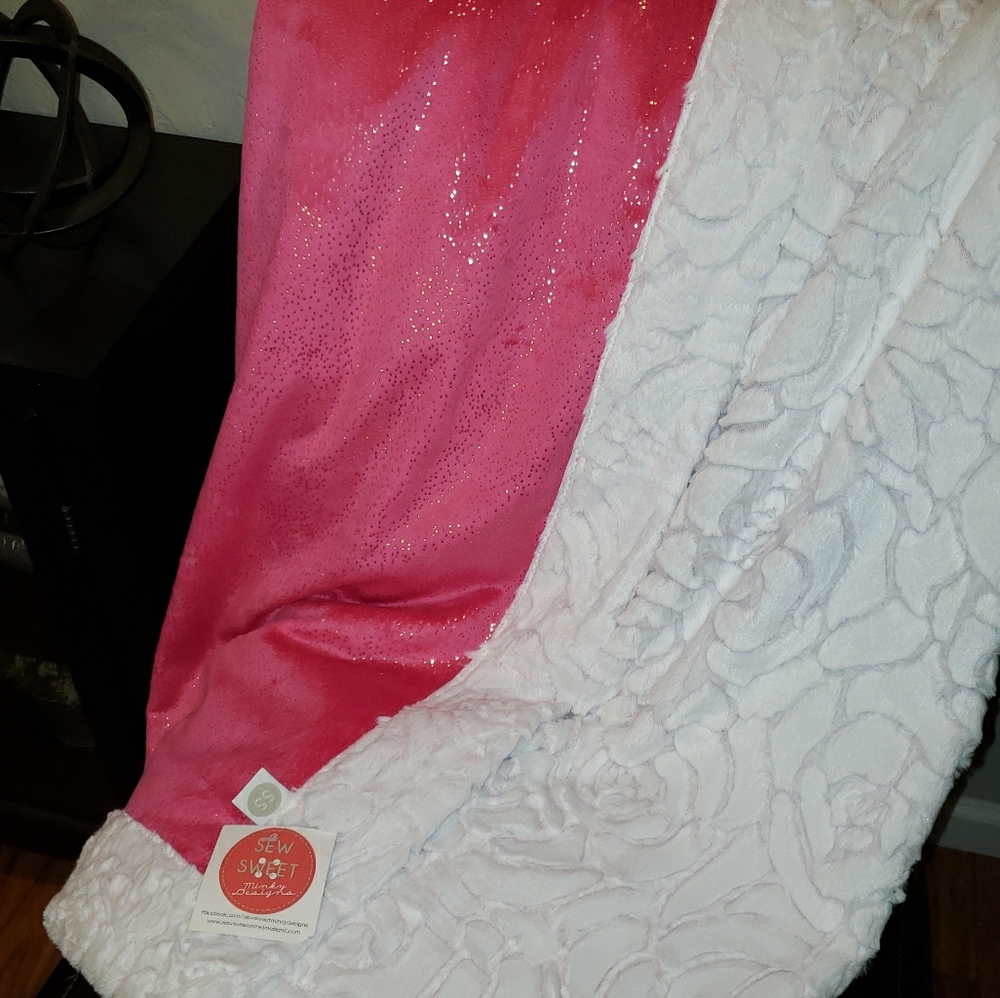 ***SOLD***Minky adult size blanket